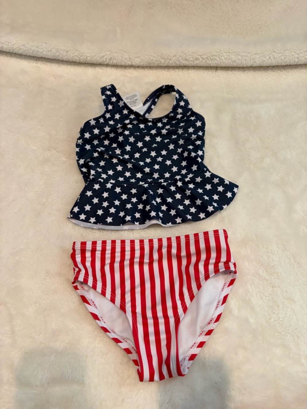 🌸5/$50🌸Toddler girls 2-piece patriotic bathing suit